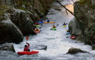 Descensos guiados de kayak en Galicia